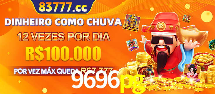 Banner do programa de recompensas Recomende para amigos do 9696pg, detalhando os bônus por convidar amigos, com prêmios que chegam a R$288.888.
